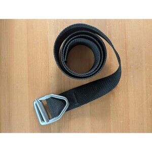 Bison Last Chance Light Duty Belt Dark Gray Nylon Aluminum 1.5” Wide 44” Long